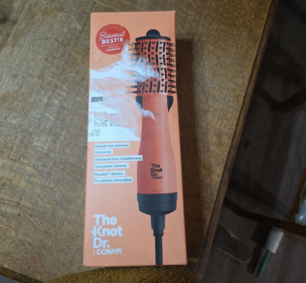 The Knot Dr. by Conair Peach Hot Air Styling Brush